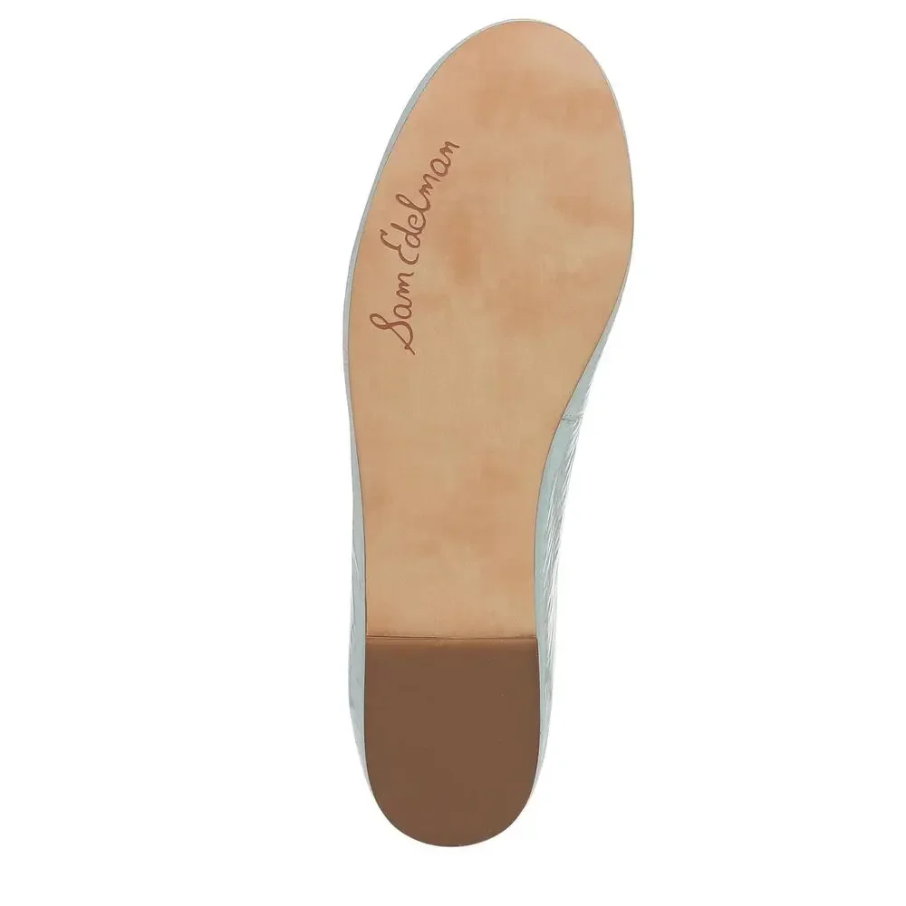 SAM EDELMAN FELICIA LUXE BALLET FLAT ROBIN EGG BLUE 6 MEDIUM